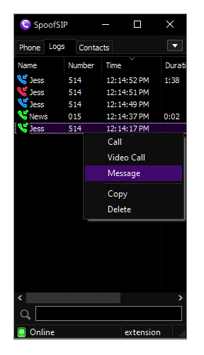 screenshot Calls
